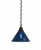 Seattle Mariners Pendant Light with Black Fixture