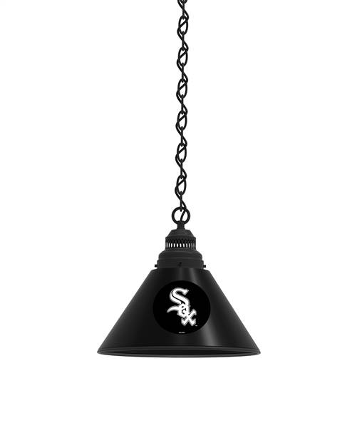 Chicago White Sox Pendant Light with Black Fixture