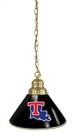 Louisiana Tech University Pendant Light with Brass Fixture