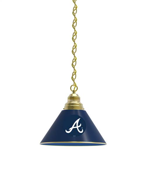 Atlanta Braves Pendant Light with Brass Fixture