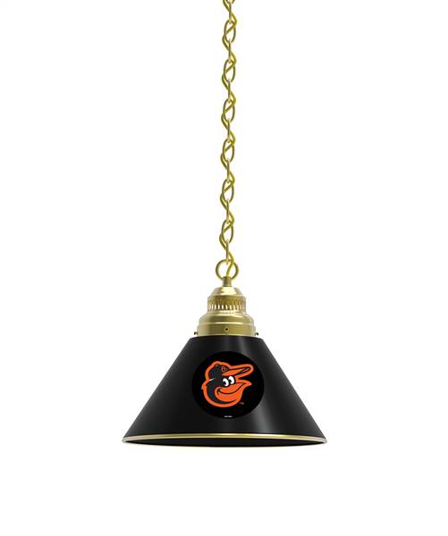 Baltimore Orioles Pendant Light with Brass Fixture