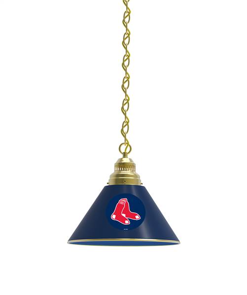 Boston Red Sox Pendant Light with Brass Fixture