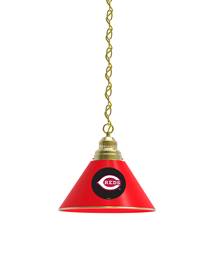 Cincinnati Reds Pendant Light with Brass Fixture