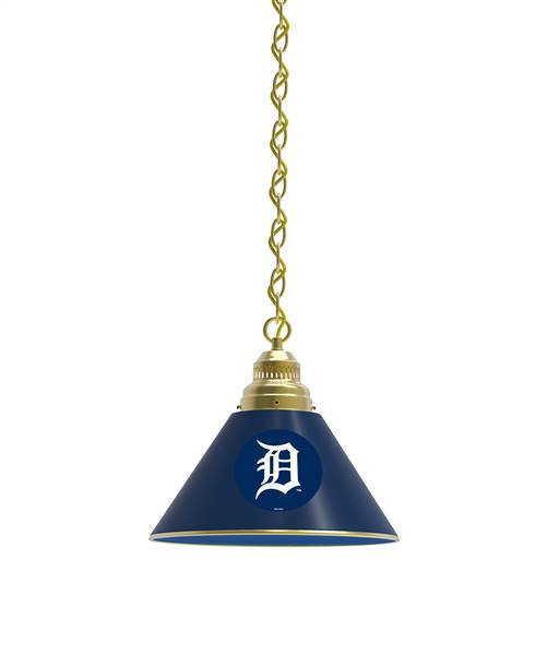 Detroit Tigers Pendant Light with Brass Fixture