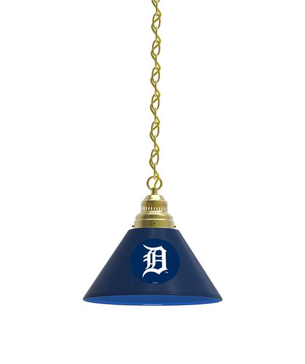 Detroit Tigers Pendant Light with Brass Fixture