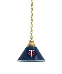 Minnesota Twins Pendant Light with Brass Fixture