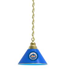 New York Mets Pendant Light with Brass Fixture