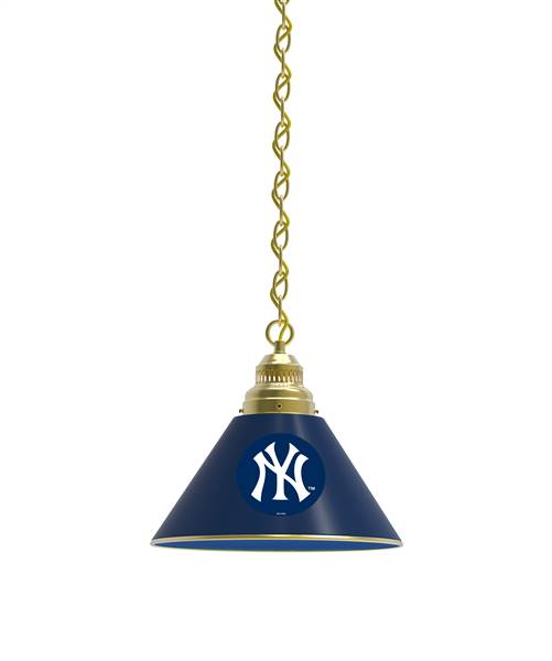 New York Yankees Pendant Light with Brass Fixture
