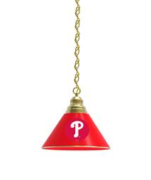 Philadelphia Phillies Pendant Light with Brass Fixture