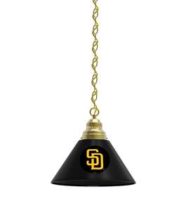 San Diego Padres Pendant Light with Brass Fixture