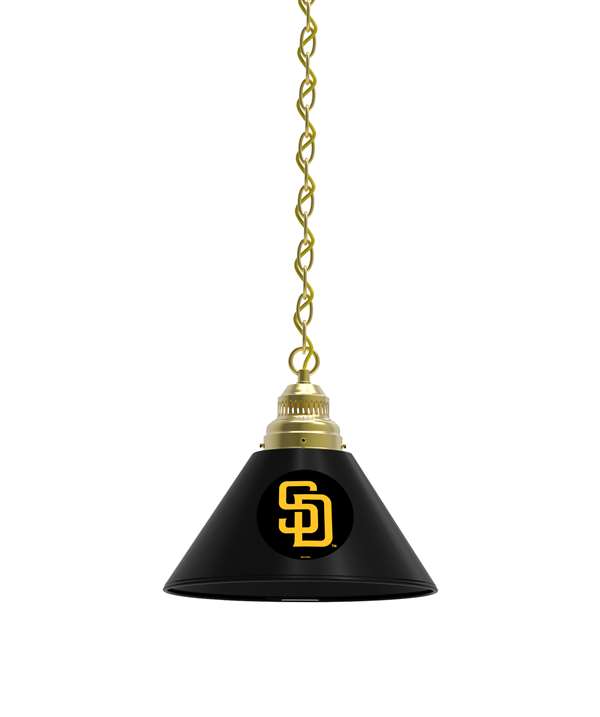San Diego Padres Pendant Light with Brass Fixture