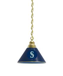 Seattle Mariners Pendant Light with Brass Fixture