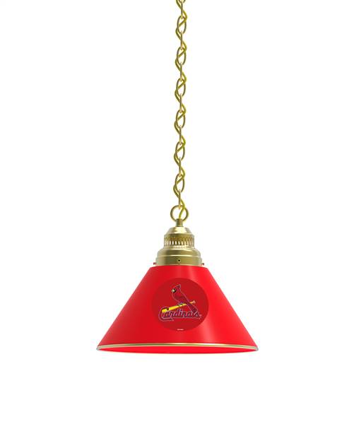 St. Louis Cardinals Pendant Light with Brass Fixture