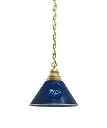Tampa Bay Rays Pendant Light with Brass Fixture