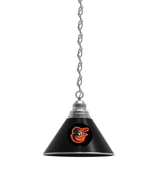 Baltimore Orioles Pendant Light with Chrome FIxture