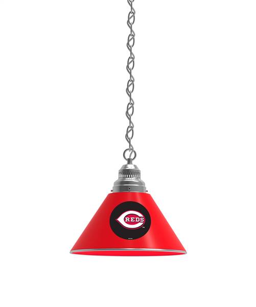 Cincinnati Reds Pendant Light with Chrome FIxture