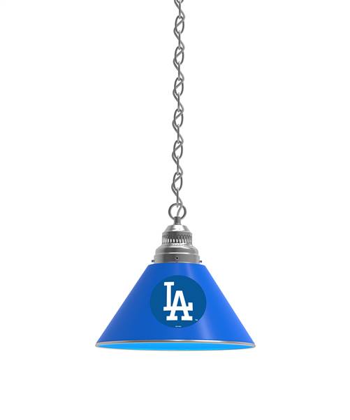 Los Angeles Dodgers Pendant Light with Chrome FIxture