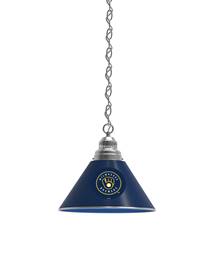 Milwaukee Brewers Pendant Light with Chrome FIxture