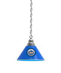 New York Mets Pendant Light with Chrome FIxture