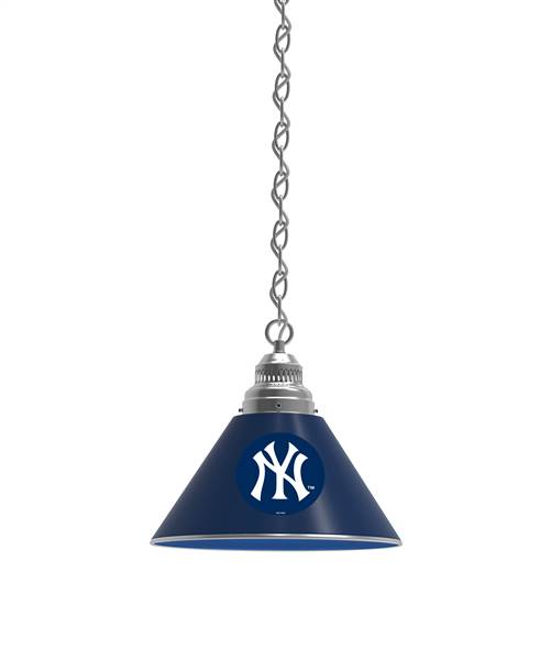 New York Yankees Pendant Light with Chrome FIxture