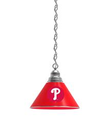 Philadelphia Phillies Pendant Light with Chrome FIxture