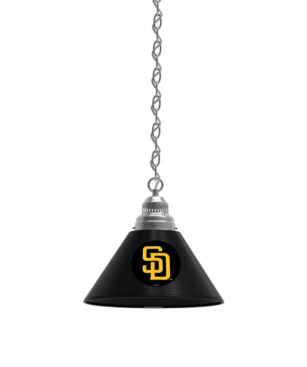 San Diego Padres Pendant Light with Chrome FIxture
