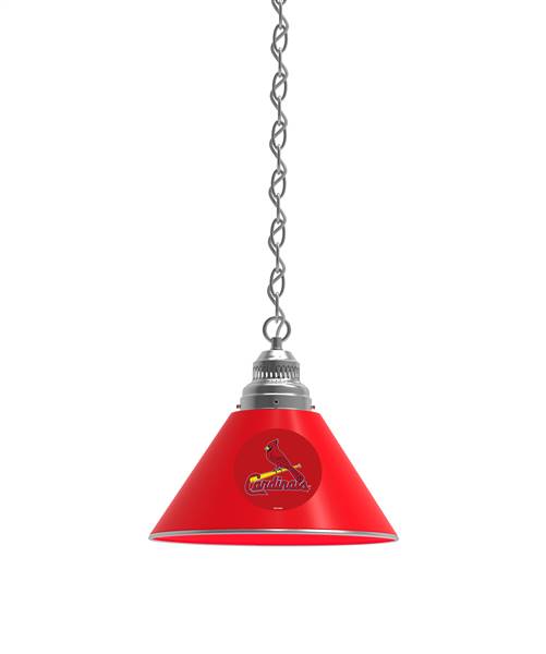 St. Louis Cardinals Pendant Light with Chrome FIxture