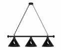 Chicago White Sox 3 Shade Billiard Light with Black Fixture