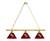 Florida State (Script) 3 Shade Billiard Light with Brass Fixture