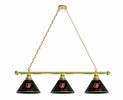 Baltimore Orioles 3 Shade Billiard Light with Brass Fixture