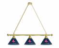 Boston Red Sox 3 Shade Billiard Light with Brass Fixture