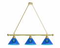 Kansas City Royals 3 Shade Billiard Light with Brass Fixture