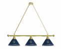 Milwaukee Brewers 3 Shade Billiard Light with Brass Fixture