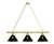 Pittsburgh Pirates 3 Shade Billiard Light with Brass Fixture