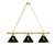 San Diego Padres 3 Shade Billiard Light with Brass Fixture