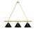 San Francisco Giants 3 Shade Billiard Light with Brass Fixture