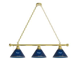 Tampa Bay Rays 3 Shade Billiard Light with Brass Fixture