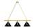 Chicago White Sox 3 Shade Billiard Light with Brass Fixture