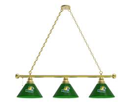 Northern Michigan University 3 Shade Billiard Light with Brass Fixture