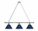 Tampa Bay Rays 3 Shade Billiard Light with Chrome FIxture