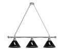 Chicago White Sox 3 Shade Billiard Light with Chrome FIxture