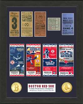 Boston Red Sox 9-Time World Series Champions Ticket Collection  