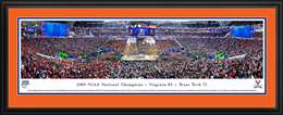 2019 NCAA Final Four Championship Basketball Panorama - Virginia Cavaliers Deluxe Frame 