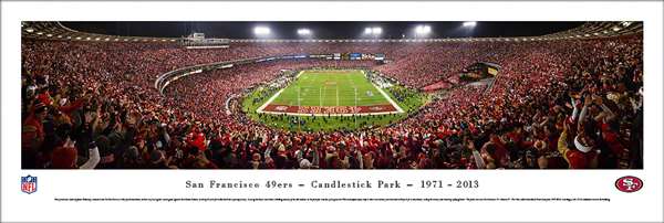 San Francisco 49ers Panoramic - Candlestick Park Panoramic Unframed 