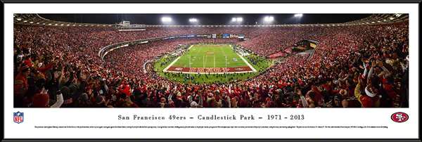 San Francisco 49ers Panoramic - Candlestick Park Panoramic Standard Frame 