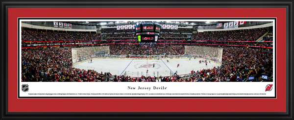New Jersey Devils Panoramic Picture - Prudential Center NHL Photo Deluxe Frame