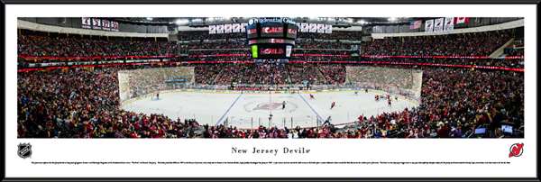 New Jersey Devils Panoramic Picture - Prudential Center NHL Photo Standard Frame
