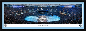 Utah Mammoth - Stick Salute Stadium Panoramic Picture Deluxe Frame - 44" X 18"