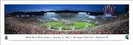 2014 Rose Bowl Panoramic Picture - Michigan State Spartans Unframed
