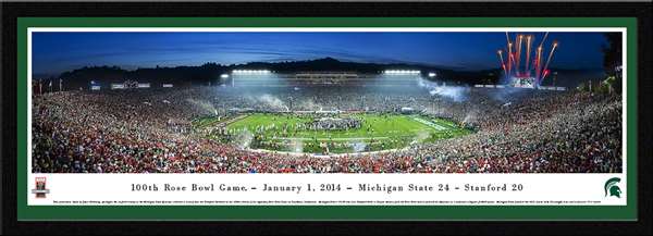 2014 Rose Bowl Panoramic Picture - Michigan State Spartans Select Frame